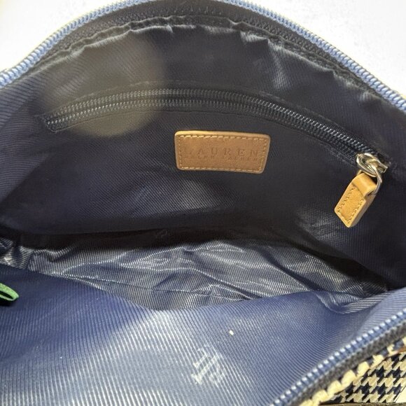 RALPH LAUREN Small Plaid Houndstooth Shoulder Bag Purse - Picture 11 of 13